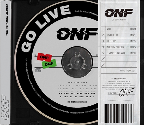온앤오프 (ONF) - 미니4집 : GO LIVE