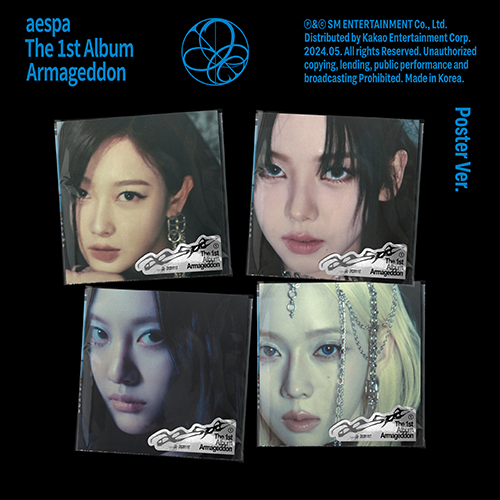  에스파 (aespa) - 1집 : Armageddon [Poster Ver.][4종 중 1종 랜덤발송]