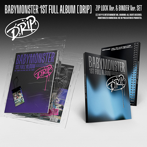 베이비몬스터 (BABYMONSTER) - 1st FULL ALBUM [DRIP][ZIP LOCK + BINDER Ver. 2종 SET]