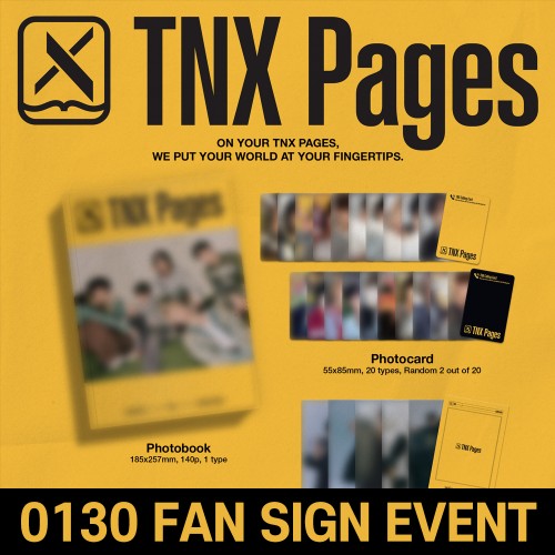 [0130 대면 사인회] TNX (티엔엑스) - PHOTOBOOK [TNX Pages]