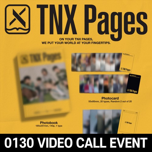 [0130 영상통화 사인회] TNX (티엔엑스) - PHOTOBOOK [TNX Pages]