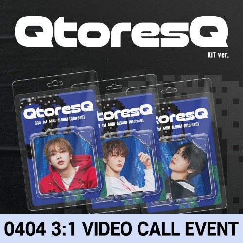 [0404 3:1 단체 영상통화 사인회] 큐큐큐 (QQQ) - QtoresQ [KiT Ver.][3종 중 1종 랜덤 발송]
