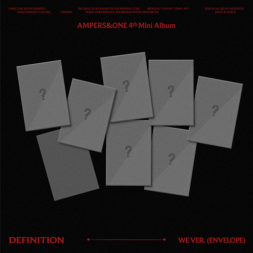 앰퍼샌드원 (AMPERS&ONE) - 미니앨범 4집 : DEFINITION [WE Ver.] [7종 중 1종 랜덤 발송]