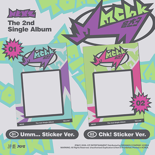 NEXZ (넥스지) - 싱글앨범 2집 : Mmchk [Sticker ver.][2종 중 1종 랜덤 발송]