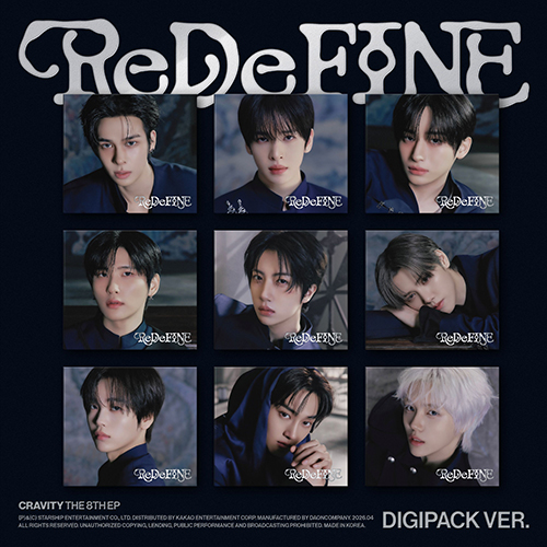 CRAVITY (크래비티) - 미니앨범 8집 : ReDeFINE [DIGIPACK VER.][9종 중 1종 랜덤발송]