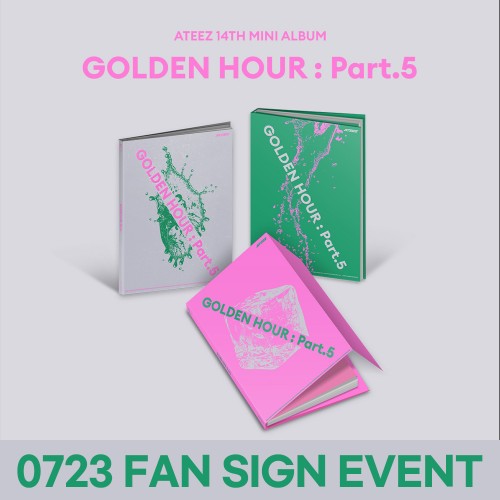 [0723 대면 사인회] 에이티즈 (ATEEZ) - 14TH MINI ALBUM [GOLDEN HOUR : Part.5][3종 중 1종 랜덤 발송]