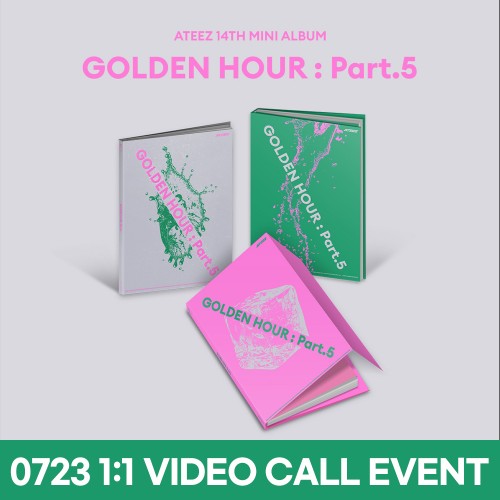 [0723 1:1 영상통화 사인회] 에이티즈 (ATEEZ) - 14TH MINI ALBUM [GOLDEN HOUR : Part.5][3종 중 1종 랜덤 발송]
